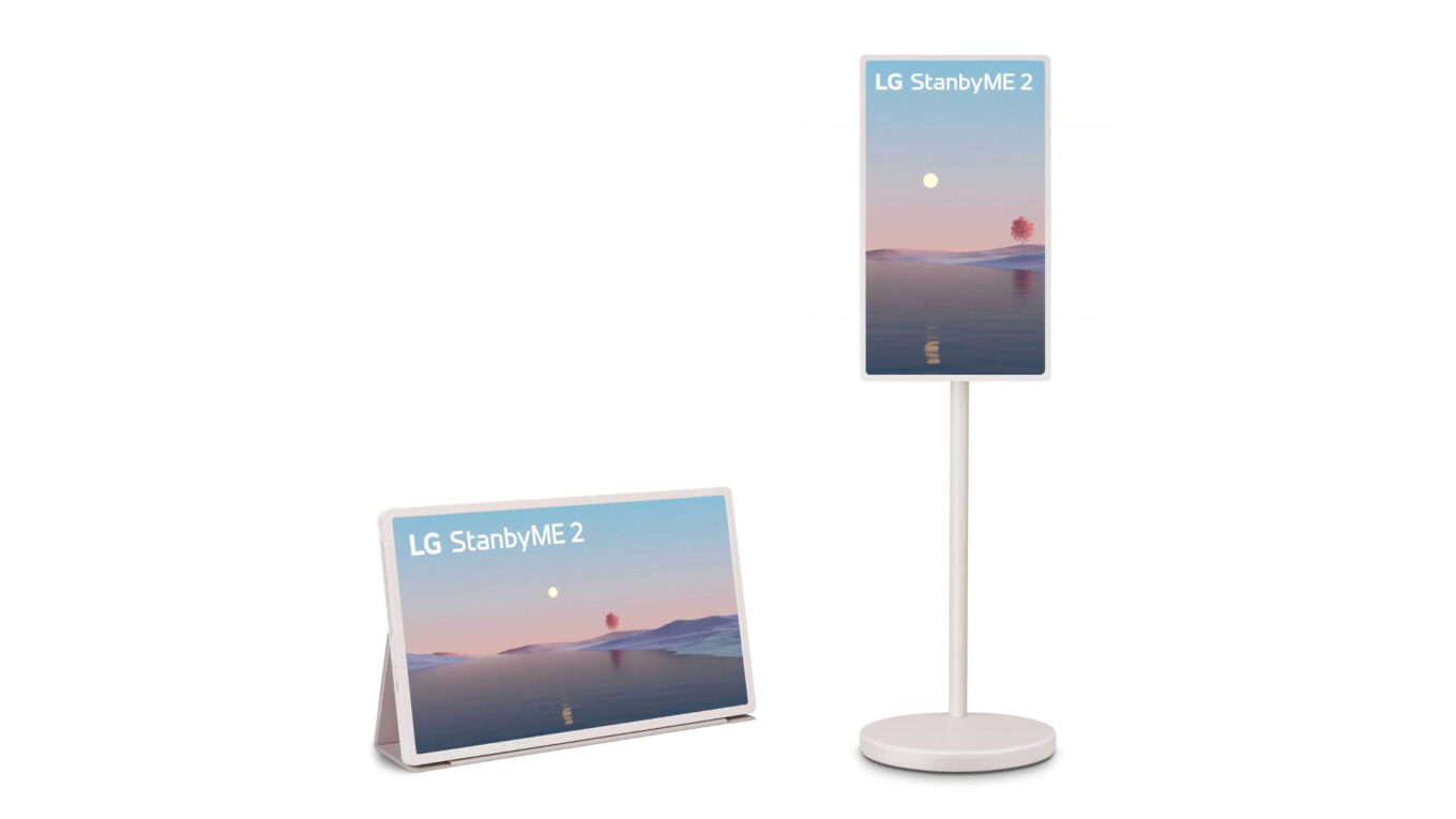 This battery-powered LG display goes where your couch won’t