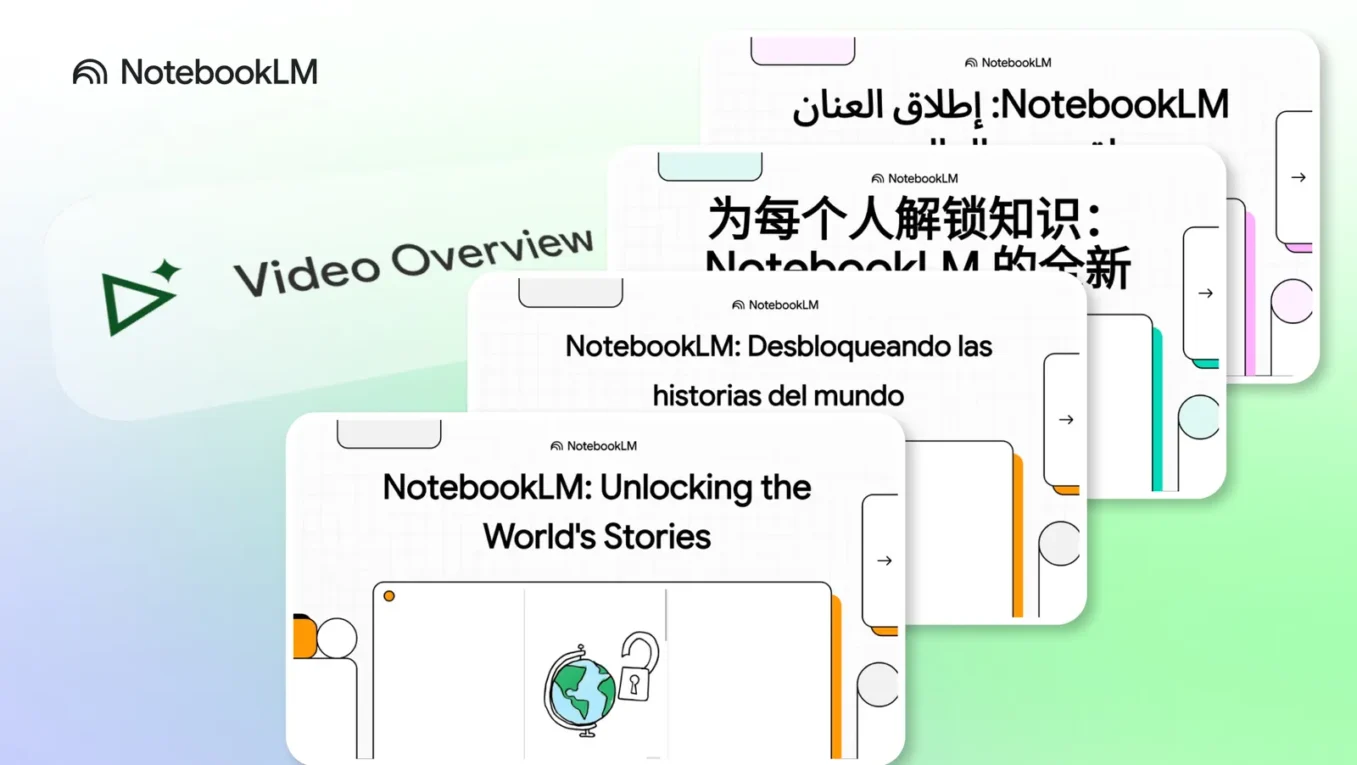 Google Updates NotebookLM with Video Overviews in 80 Languages