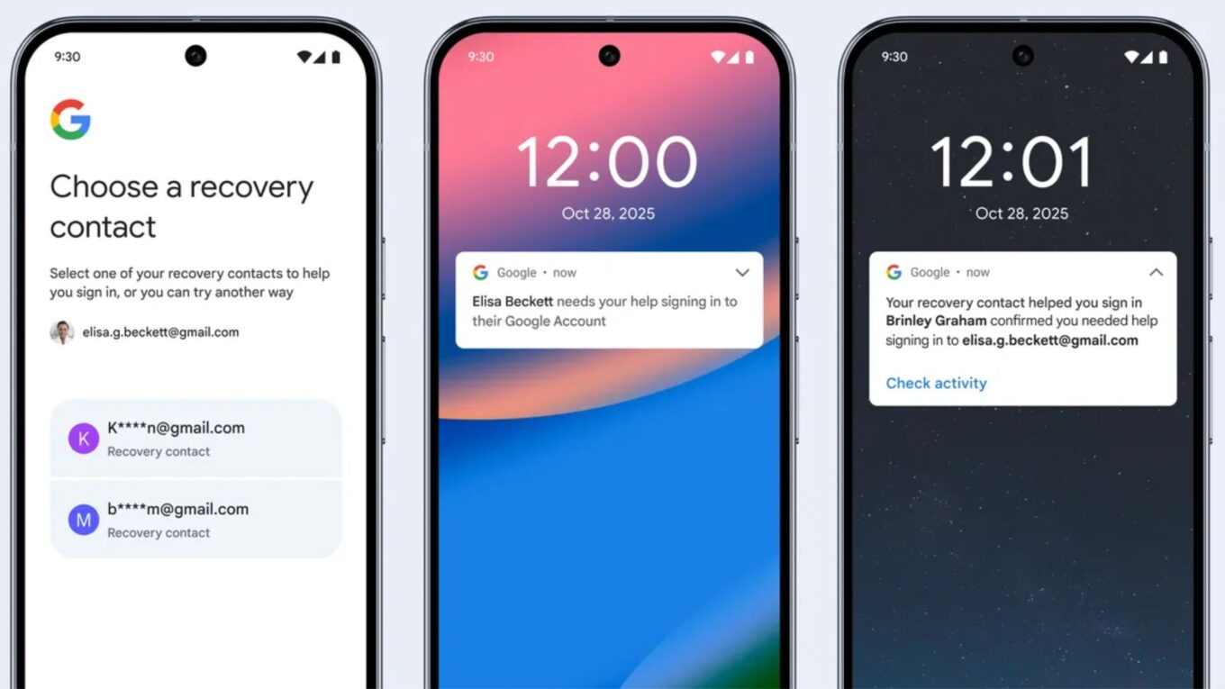 Google's 'Recovery Contacts' Let Friends Help You Regain Lost Account Access