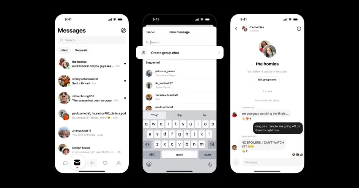 Threads Group DMs Now Allow You to Add up to 50 People to a Chat
